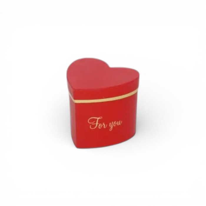 SCATOLA CARTONE CUORE ROSSA 10X9X8